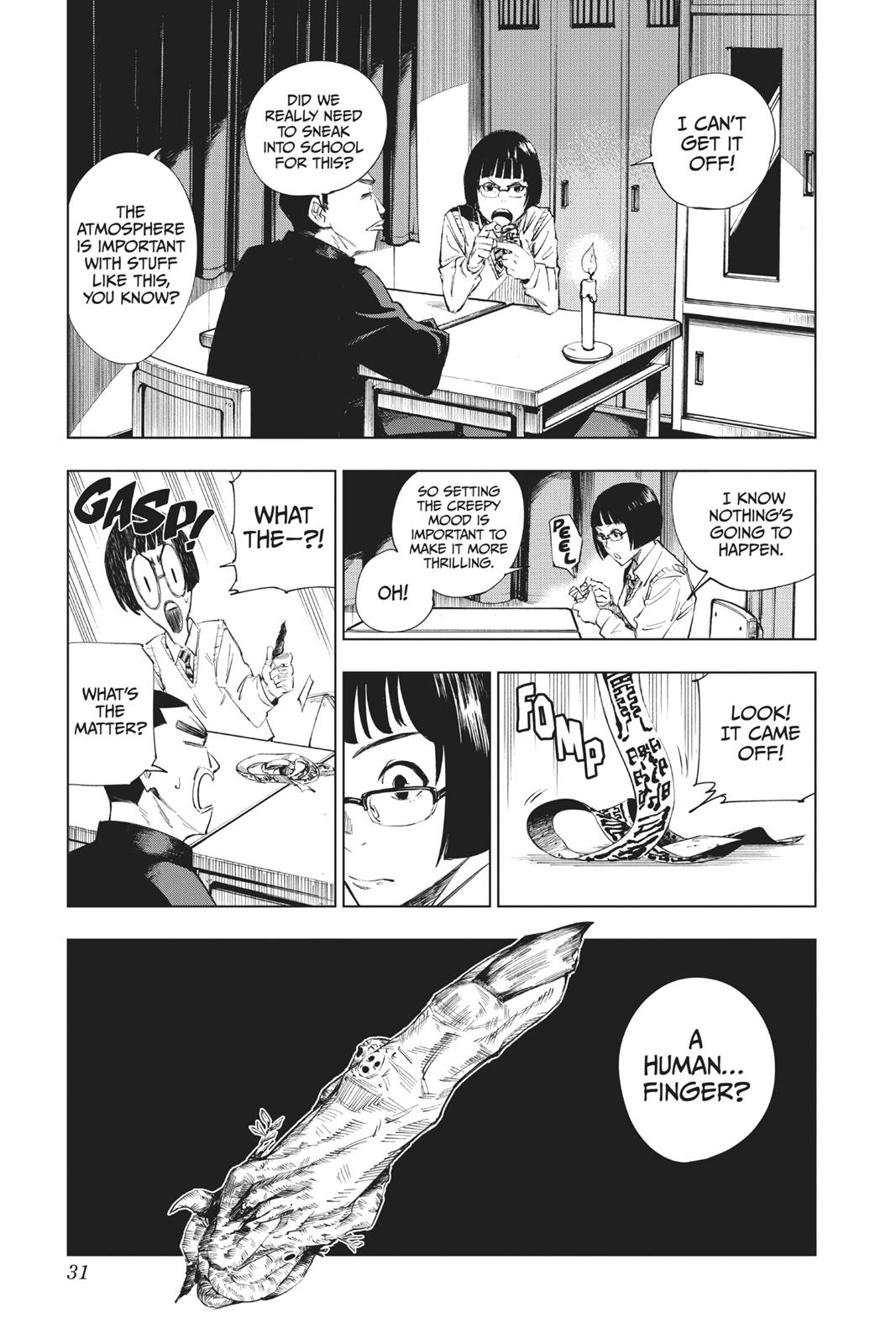 Jujutsu Kaisen Manga Chapter 1 page 31 - Ryomen Sukuna scene