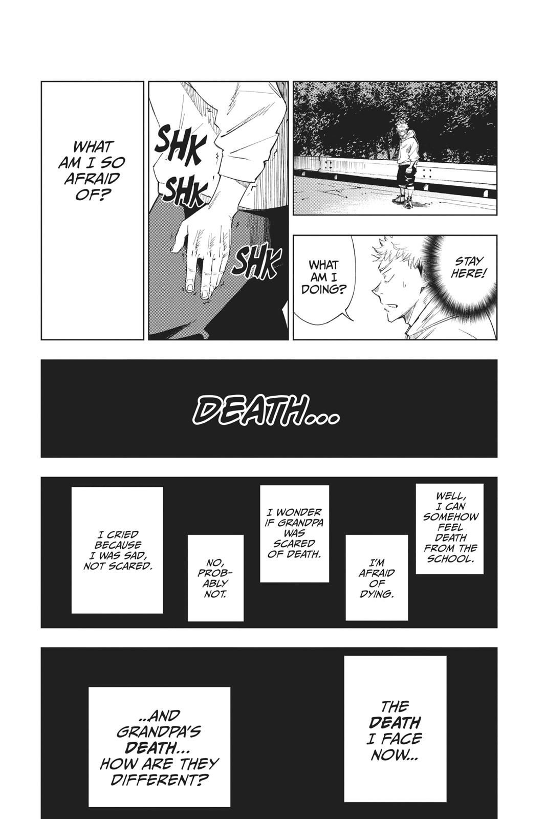 Jujutsu Kaisen Manga Chapter 1 page 37 - Ryomen Sukuna scene