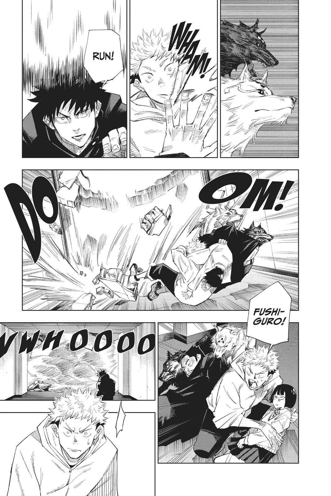 Jujutsu Kaisen Manga Chapter 1 page 44 - Ryomen Sukuna scene