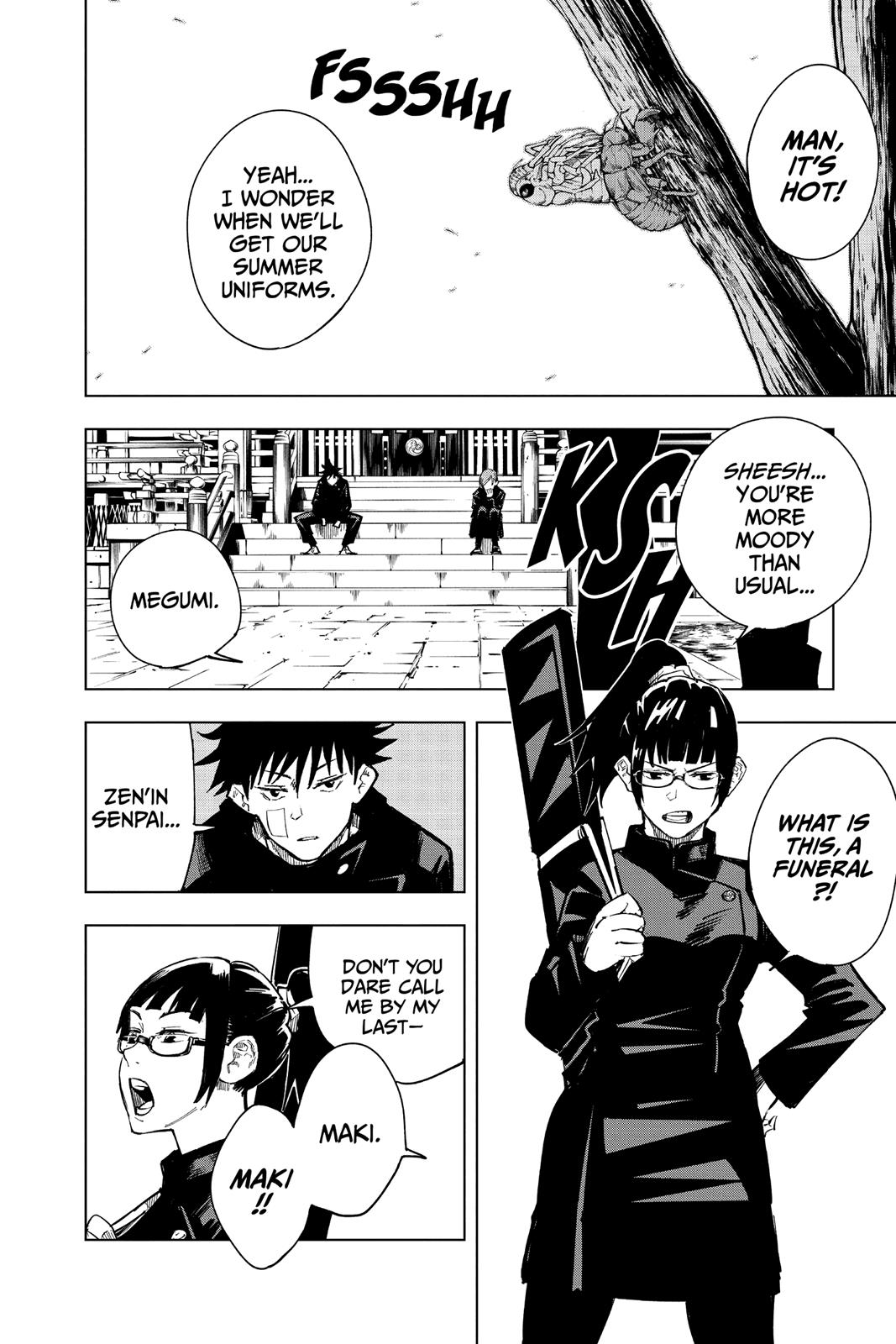 Jujutsu Kaisen Manga Chapter 10 page 8 - After the Rain scene