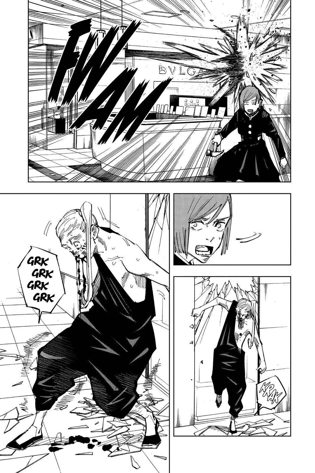 Jujutsu Kaisen Manga Chapter 100 page 9 - The Shibuya Incident, Part 18 scene