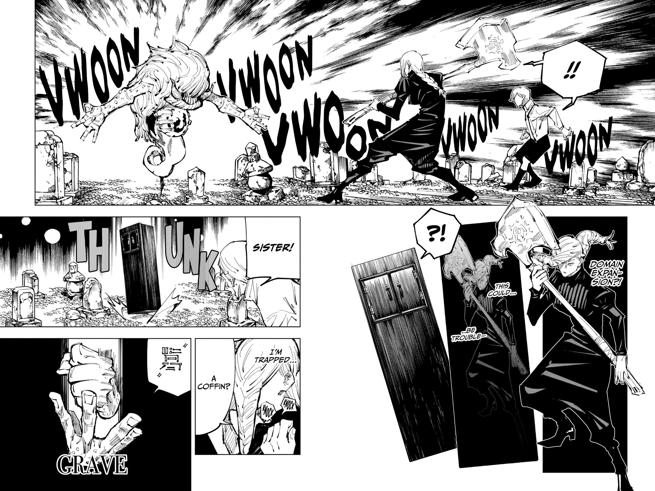 Jujutsu Kaisen Manga Chapter 101 page 6 - The Shibuya Incident, Part 19 scene