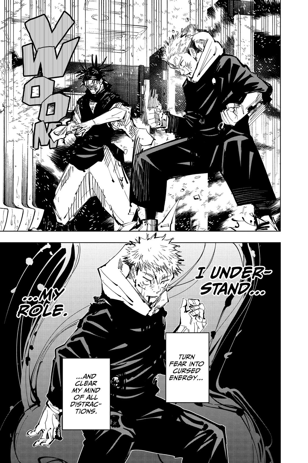 Jujutsu Kaisen Manga Chapter 105 page 3 - The Shibuya Incident, Part 23 scene