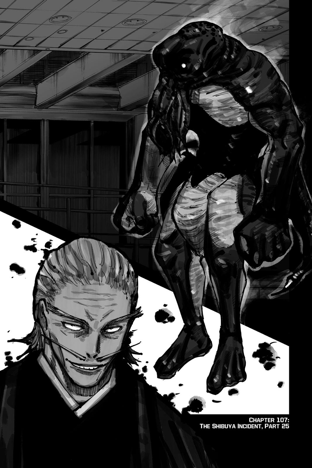 Jujutsu Kaisen Manga Chapter 107 page 7 - The Shibuya Incident, Part 25 scene