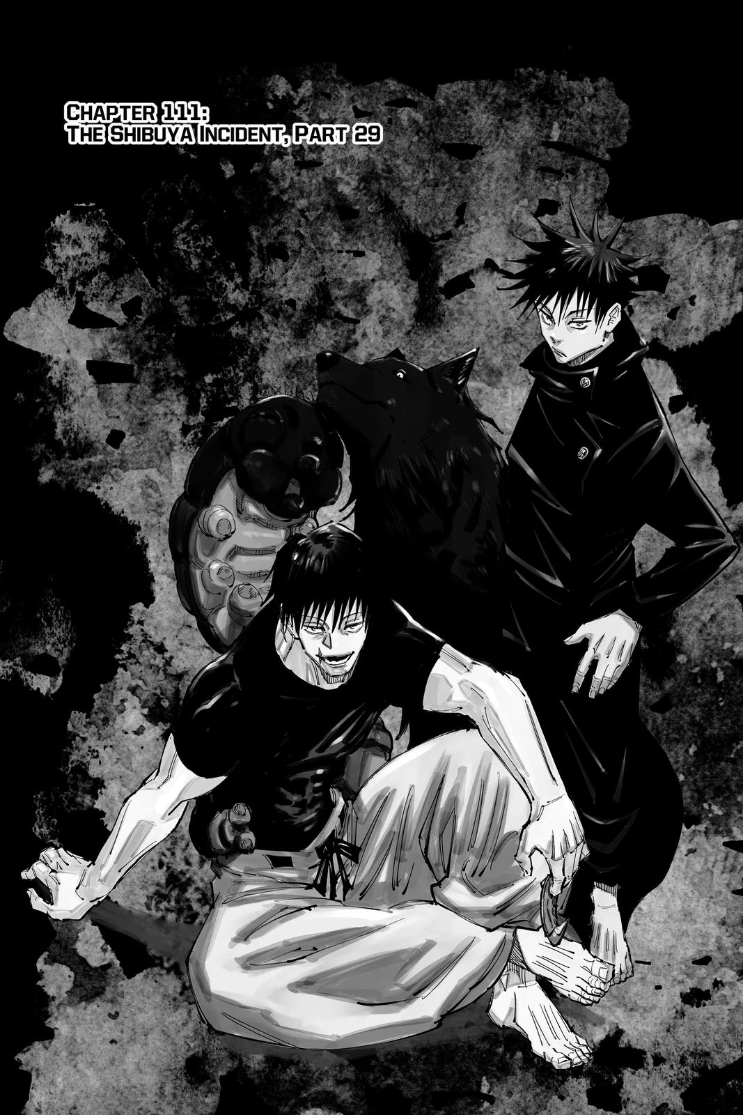 Jujutsu Kaisen Manga Chapter 111 page 1 - The Shibuya Incident, Part 29 scene