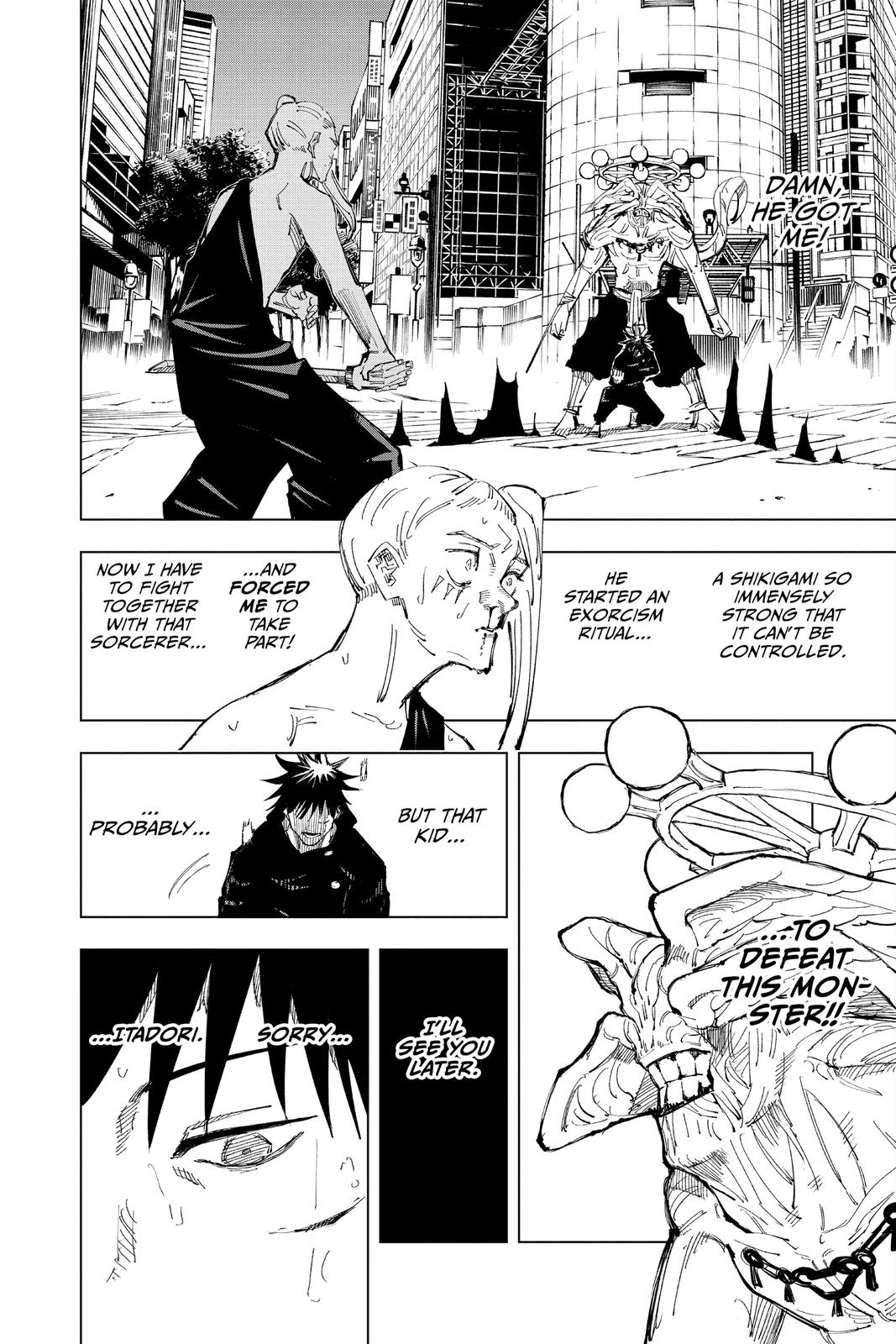 Jujutsu Kaisen Manga Chapter 117 page 11 - The Shibuya Incident, Part 35 scene