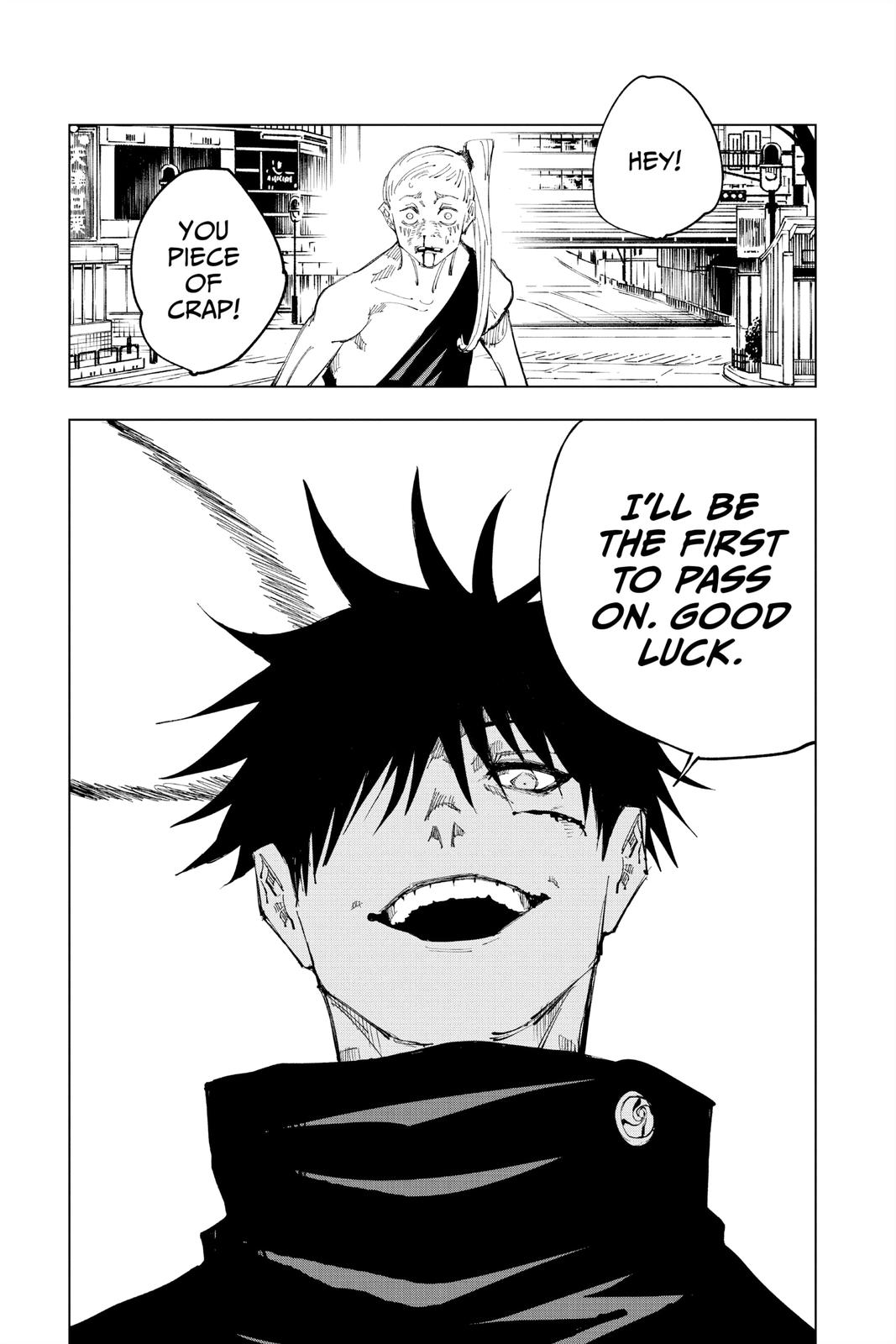 Jujutsu Kaisen Manga Chapter 117 page 12 - The Shibuya Incident, Part 35 scene