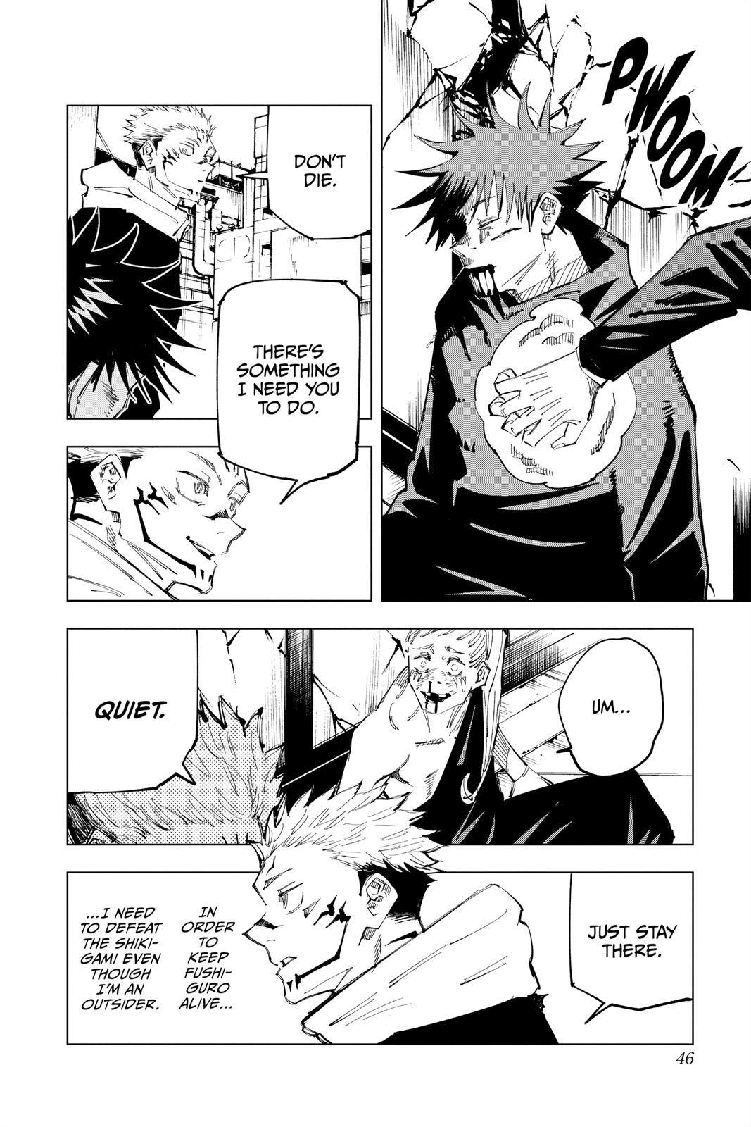 Jujutsu Kaisen Manga Chapter 117 page 18 - The Shibuya Incident, Part 35 scene