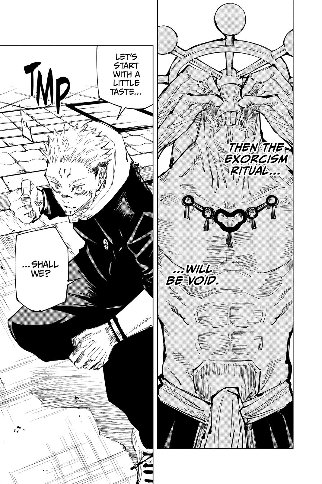 Jujutsu Kaisen Manga Chapter 117 page 19 - The Shibuya Incident, Part 35 scene