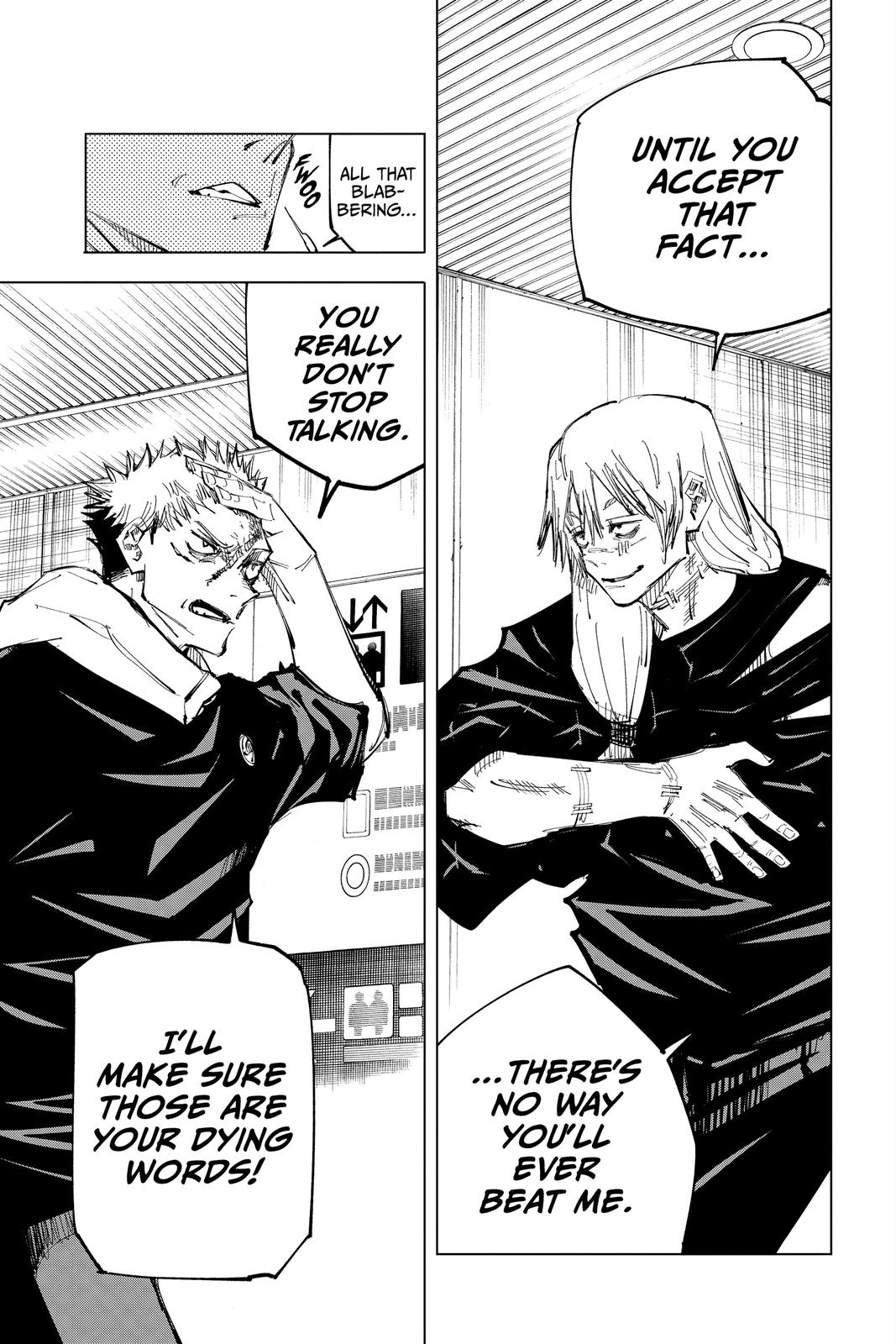 Jujutsu Kaisen Manga Chapter 121 page 10 - The Shibuya Incident, Part 39 scene