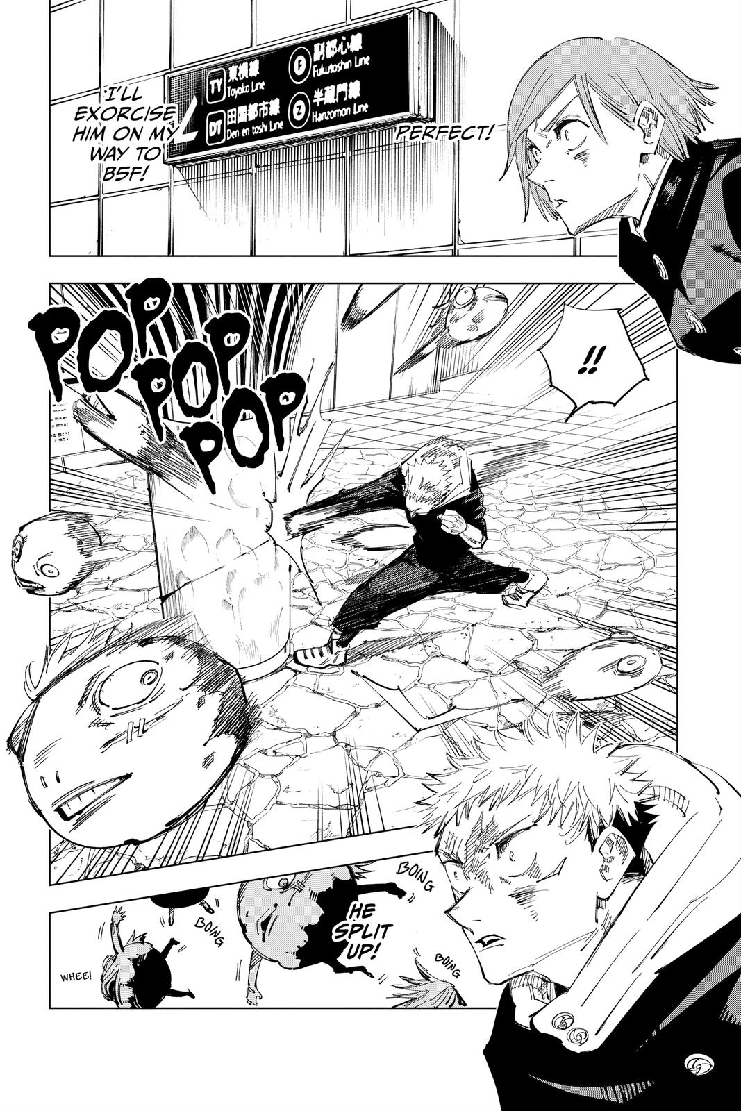 Jujutsu Kaisen Manga Chapter 124 page 8 - The Shibuya Incident, Part 42 scene