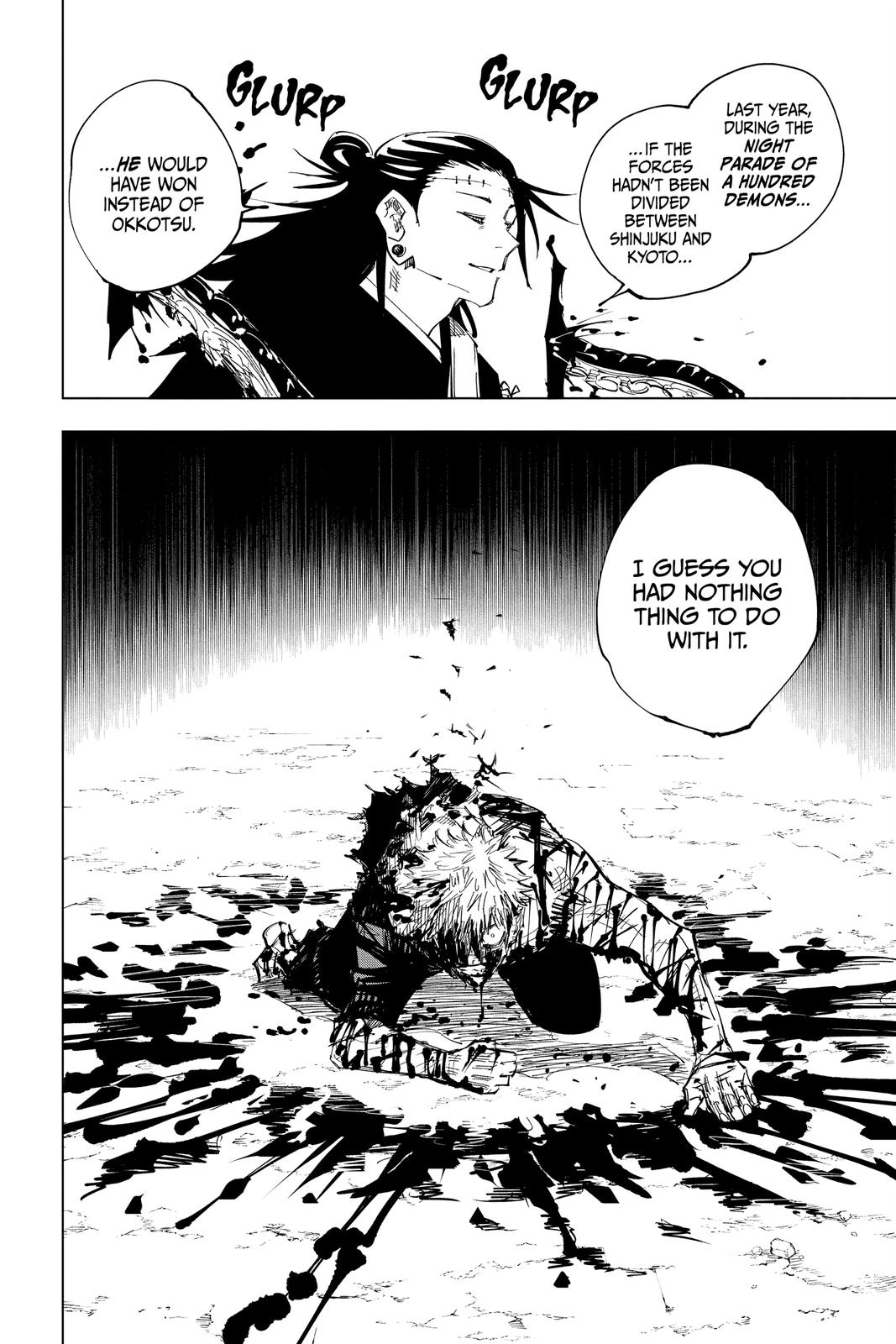 Jujutsu Kaisen Manga Chapter 133 page 16 - The Shibuya Incident, Part 50 scene