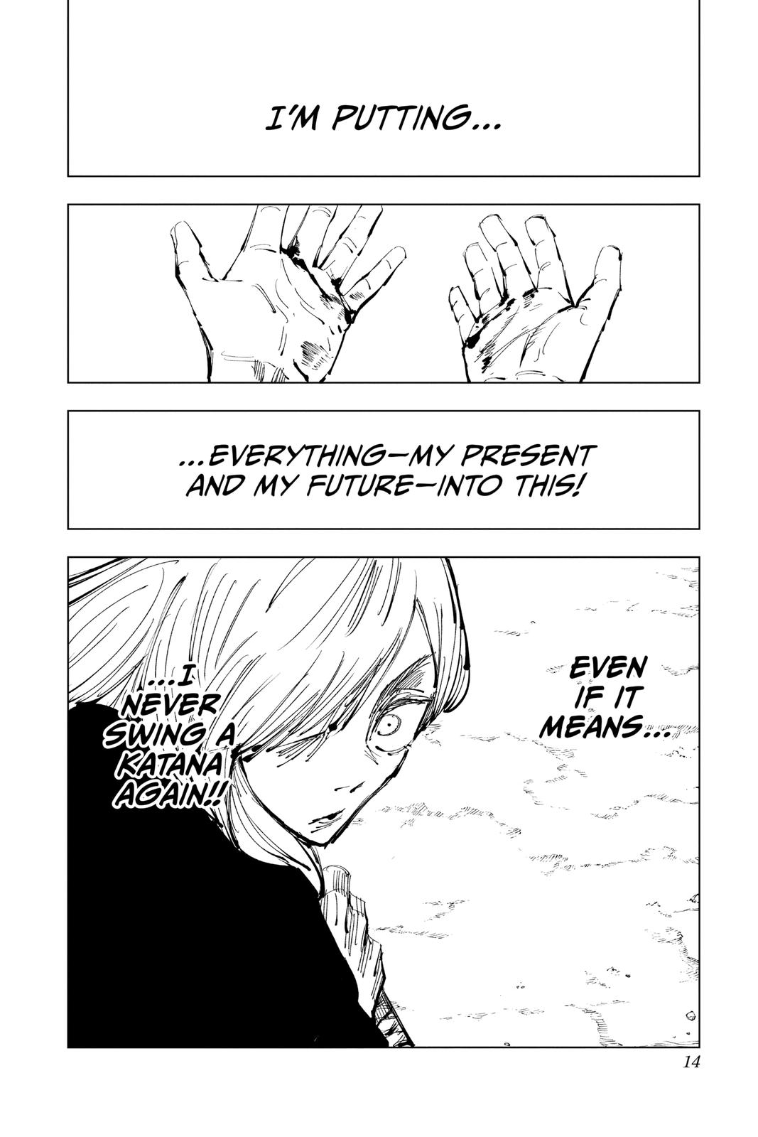 Jujutsu Kaisen Manga Chapter 134 page 14 - The Shibuya Incident, Part 51 scene