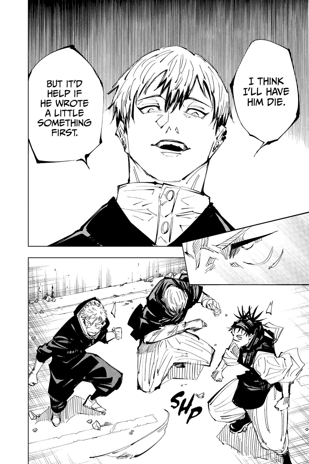 Jujutsu Kaisen Manga Chapter 139 page 13 - Hunter scene