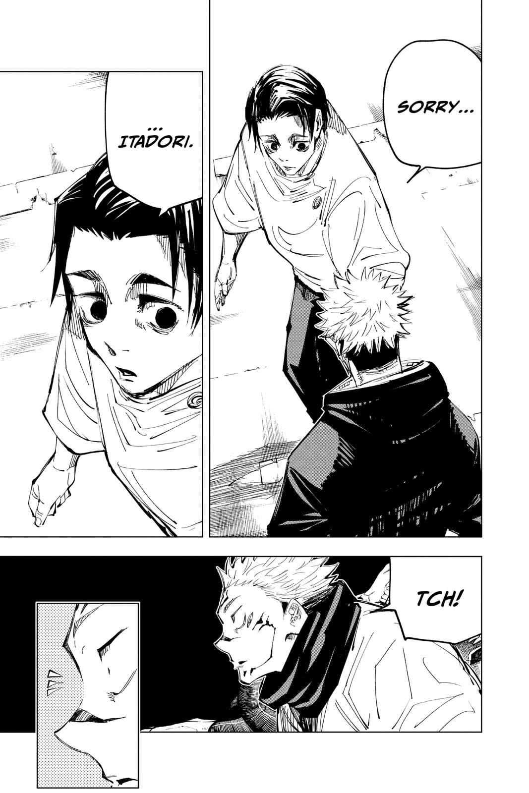 Jujutsu Kaisen Manga Chapter 141 page 15 - The Front of The Back scene