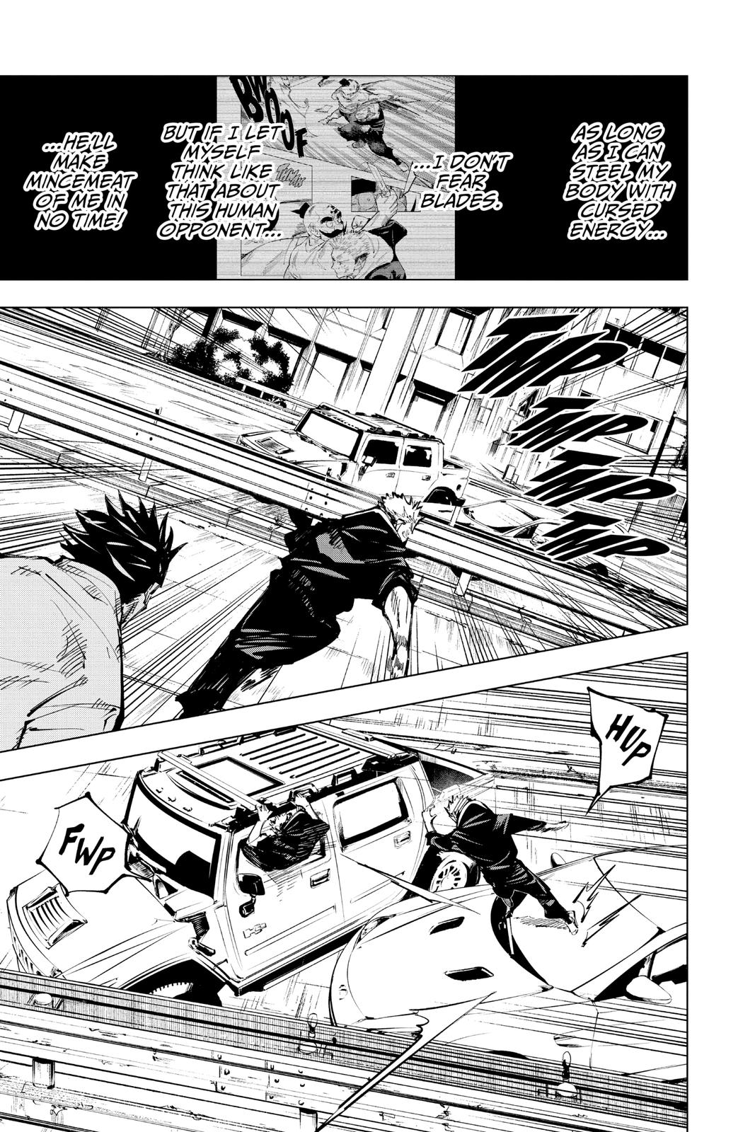 Jujutsu Kaisen Manga Chapter 141 page 3 - The Front of The Back scene