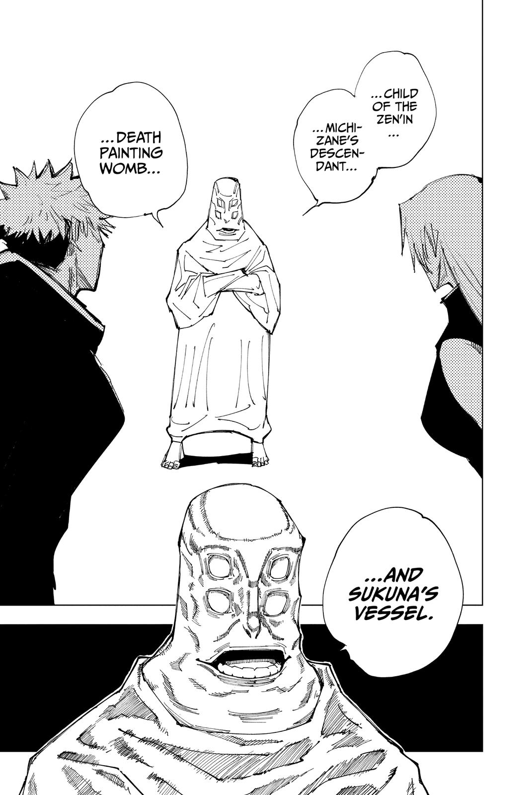 Jujutsu Kaisen Manga Chapter 144 page 19 - That Place scene