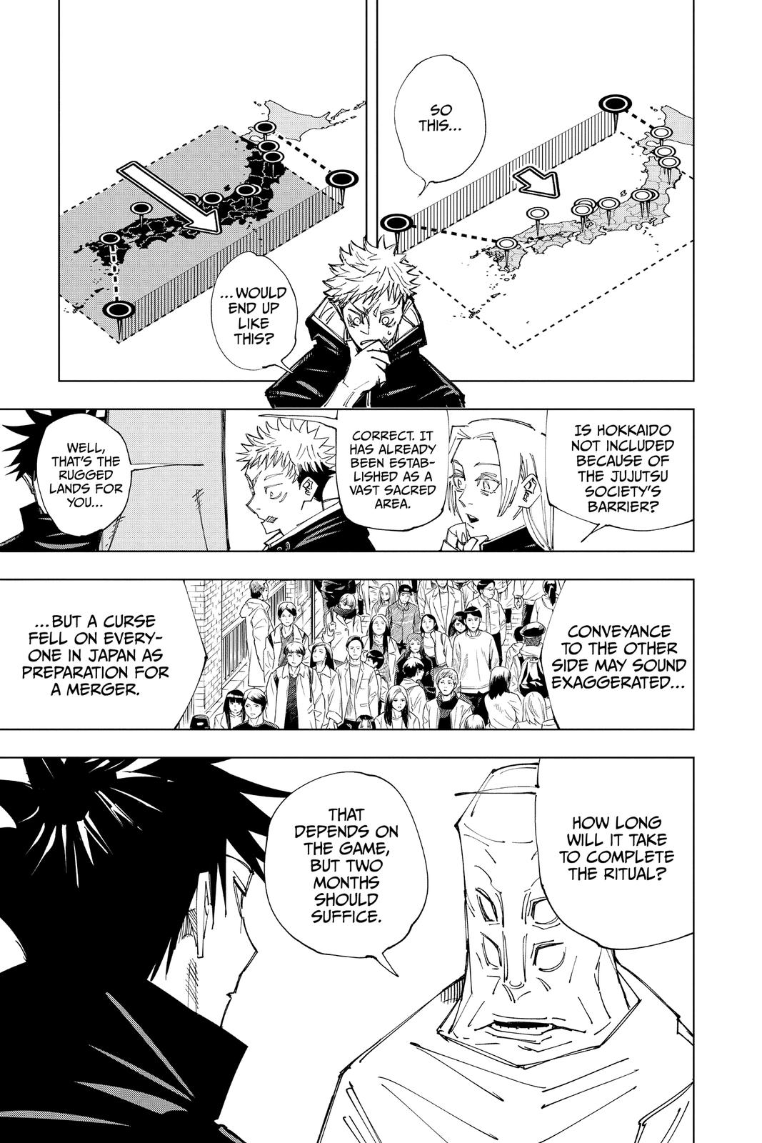 Jujutsu Kaisen Manga Chapter 146 page 3 - About the Culling Game scene