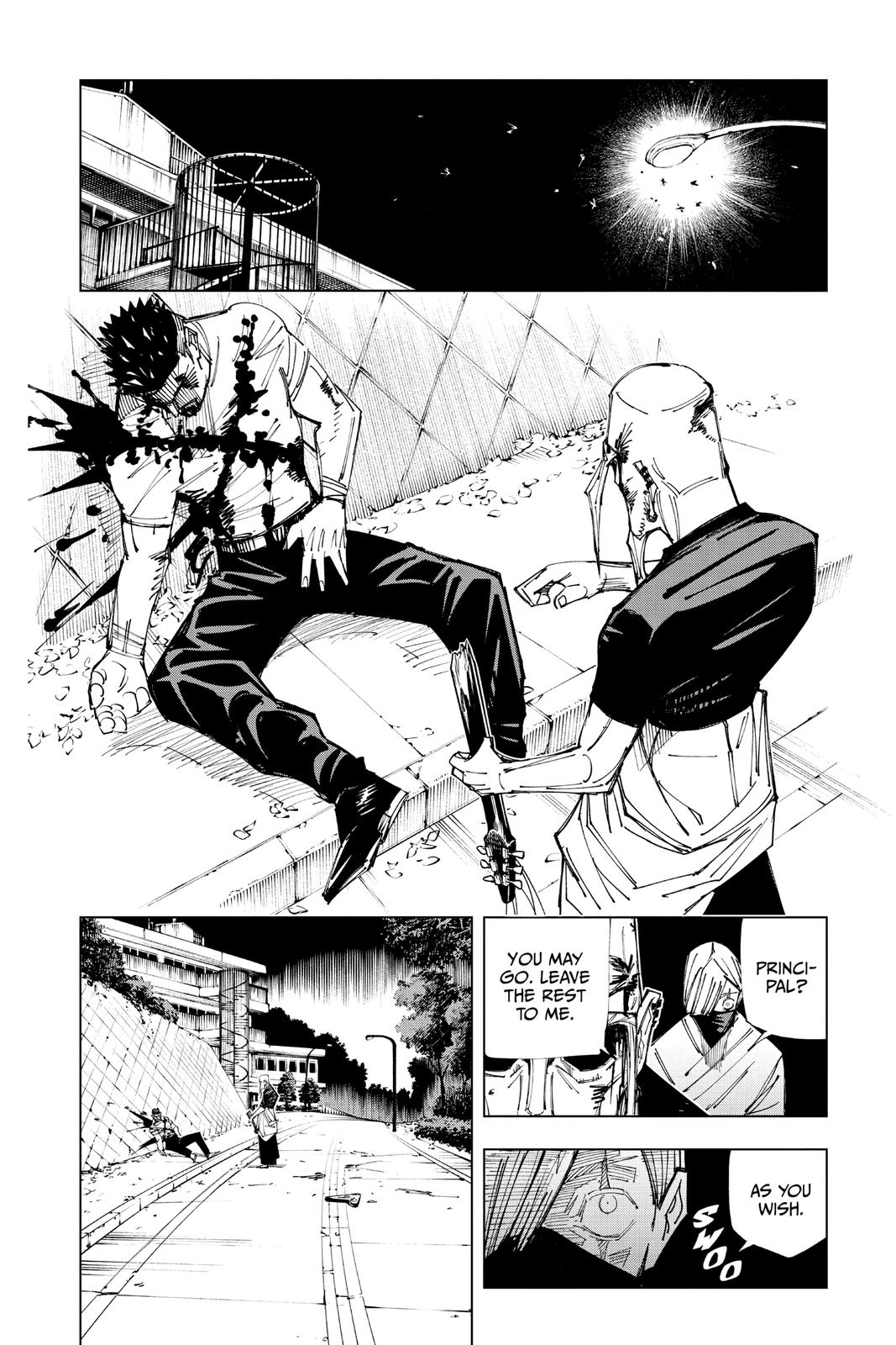 Jujutsu Kaisen Manga Chapter 147 page 14 - Even Pandas scene