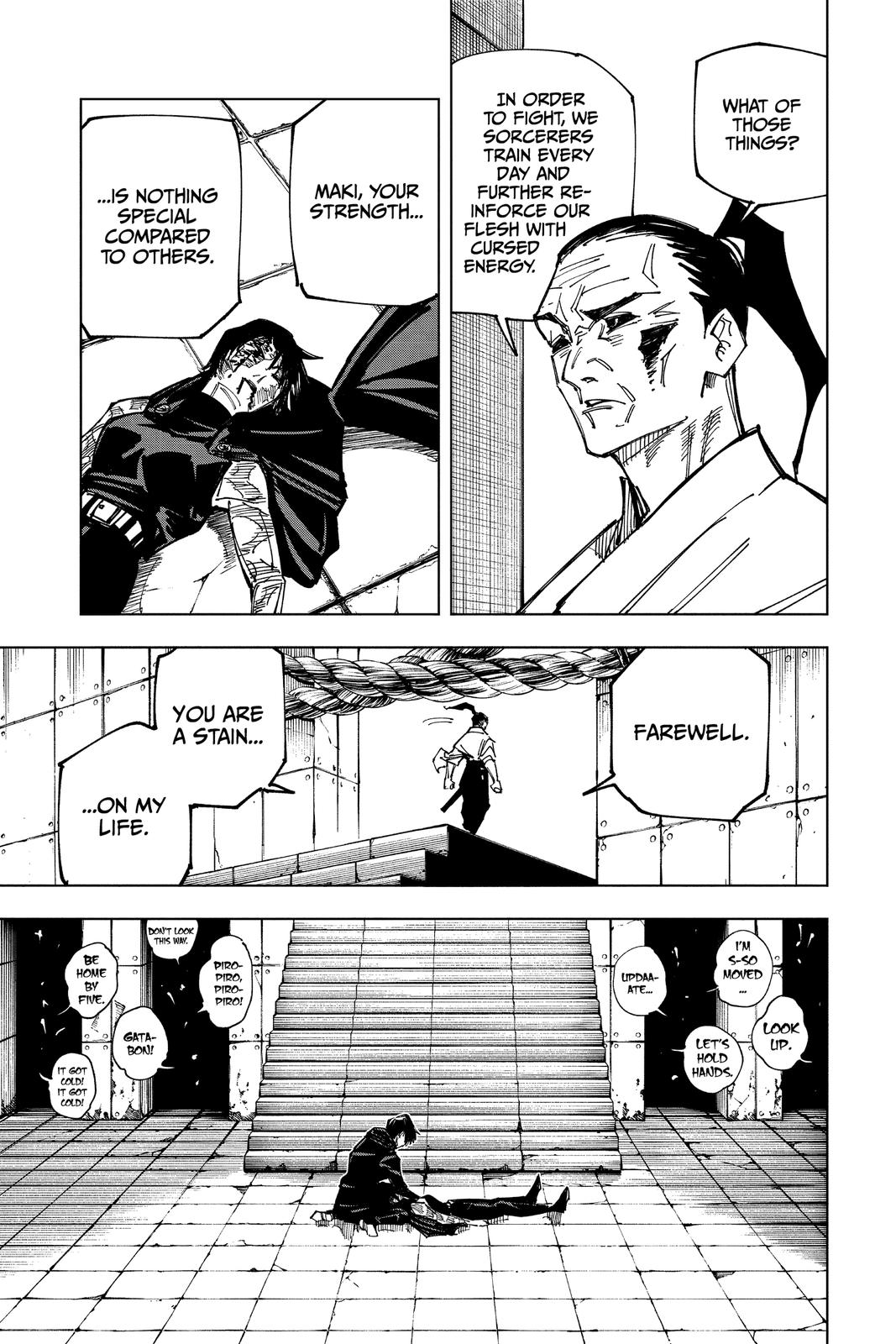 Jujutsu Kaisen Manga Chapter 149 page 5 - Perfect Preparation, Part 2 scene