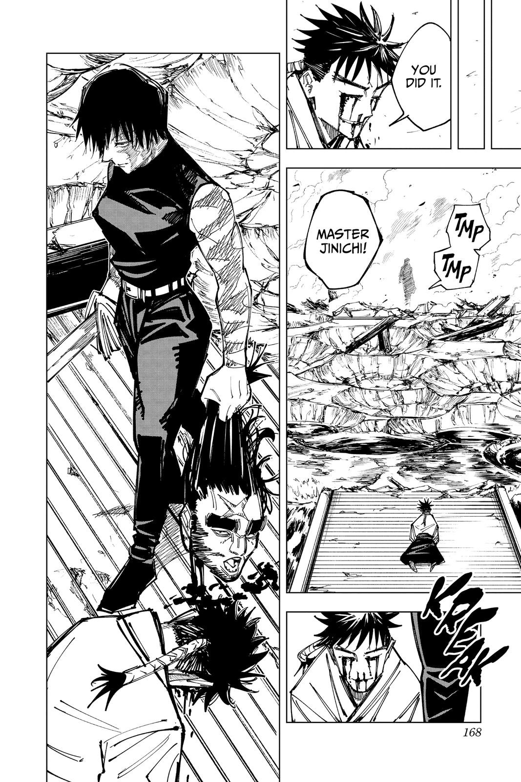 Jujutsu Kaisen Manga Chapter 150 page 20 - Perfect Preparation, Part 3 scene