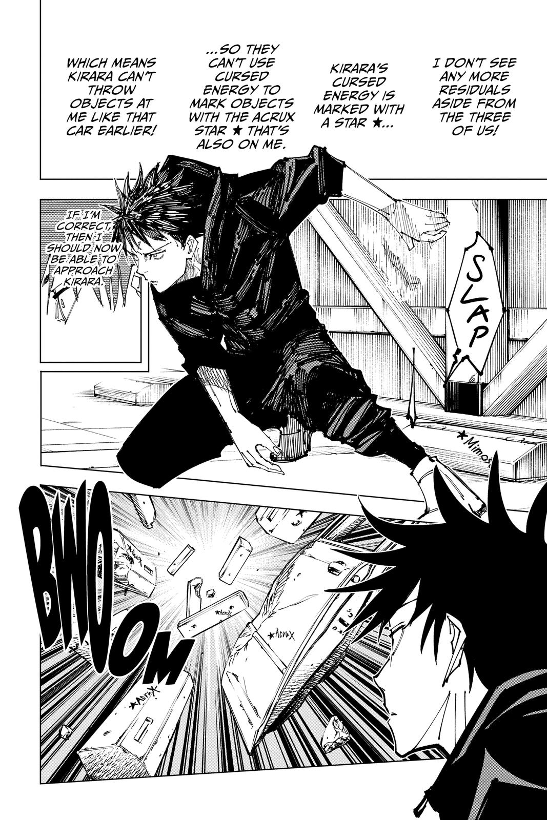 Jujutsu Kaisen Manga Chapter 156 page 14 - Twinkling Stars scene
