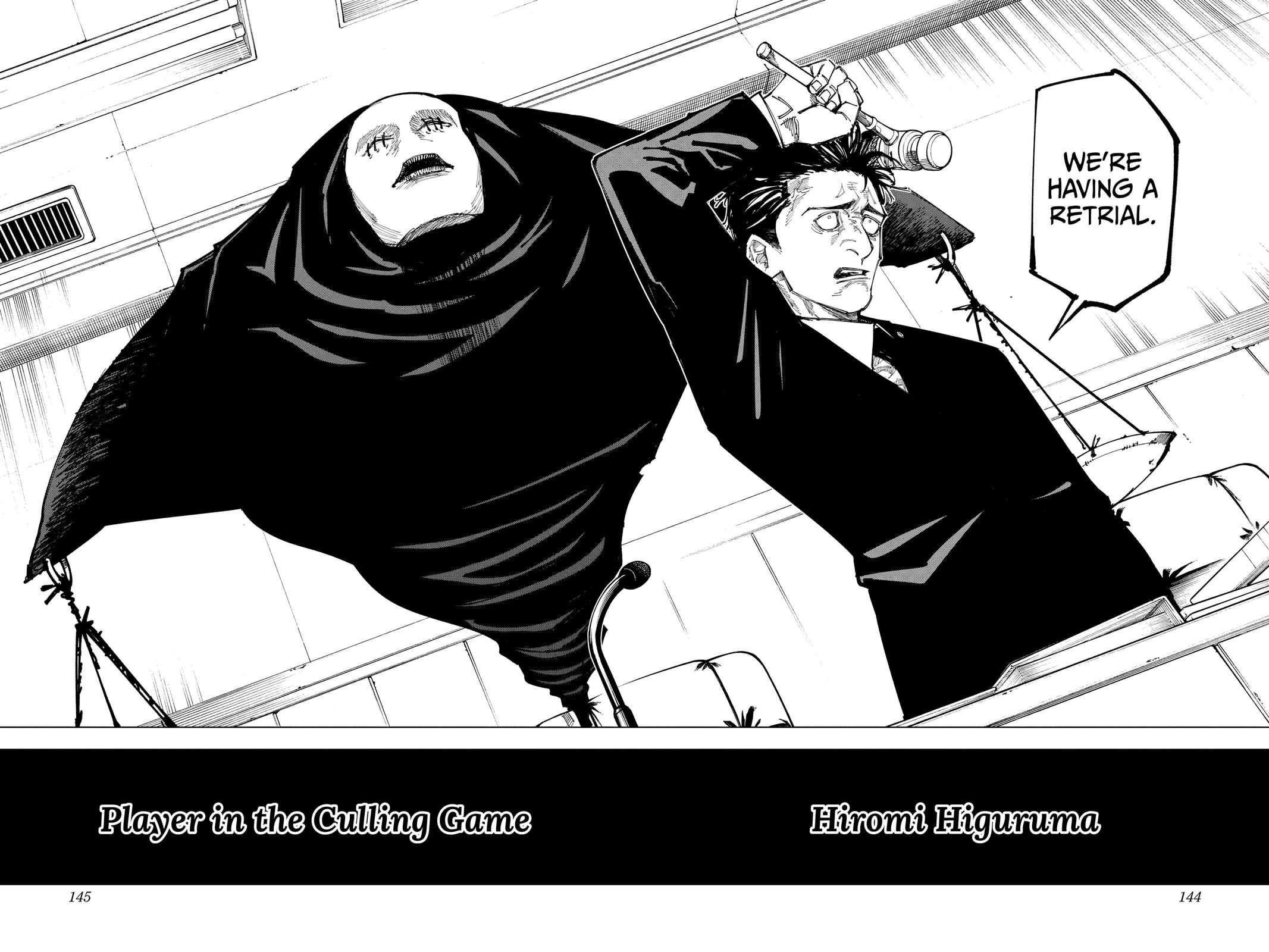 Jujutsu Kaisen Manga Chapter 159 page 18 - Judgment scene