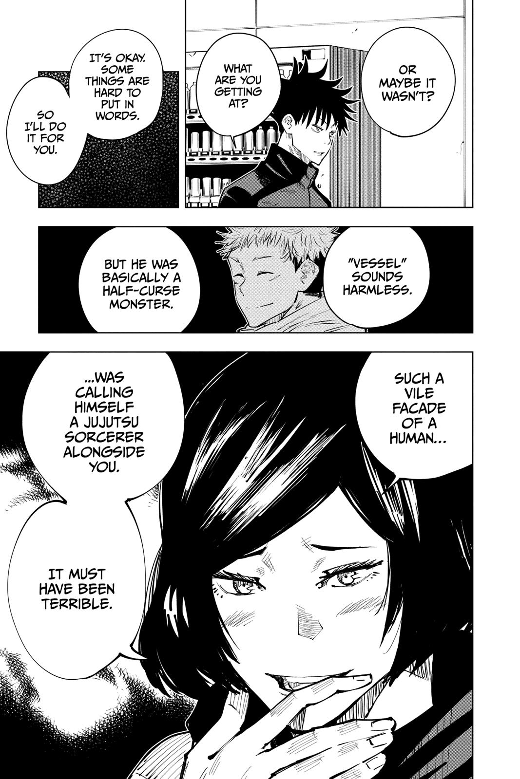Jujutsu Kaisen Manga Chapter 16 page 18 - Affection scene