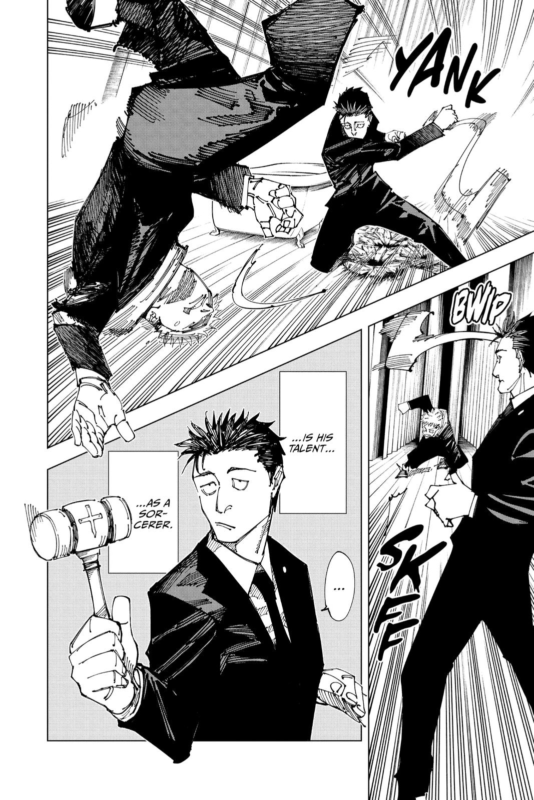 Jujutsu Kaisen Manga Chapter 165 page 4 - Tokyo No. 1 Colony, Part 5 scene