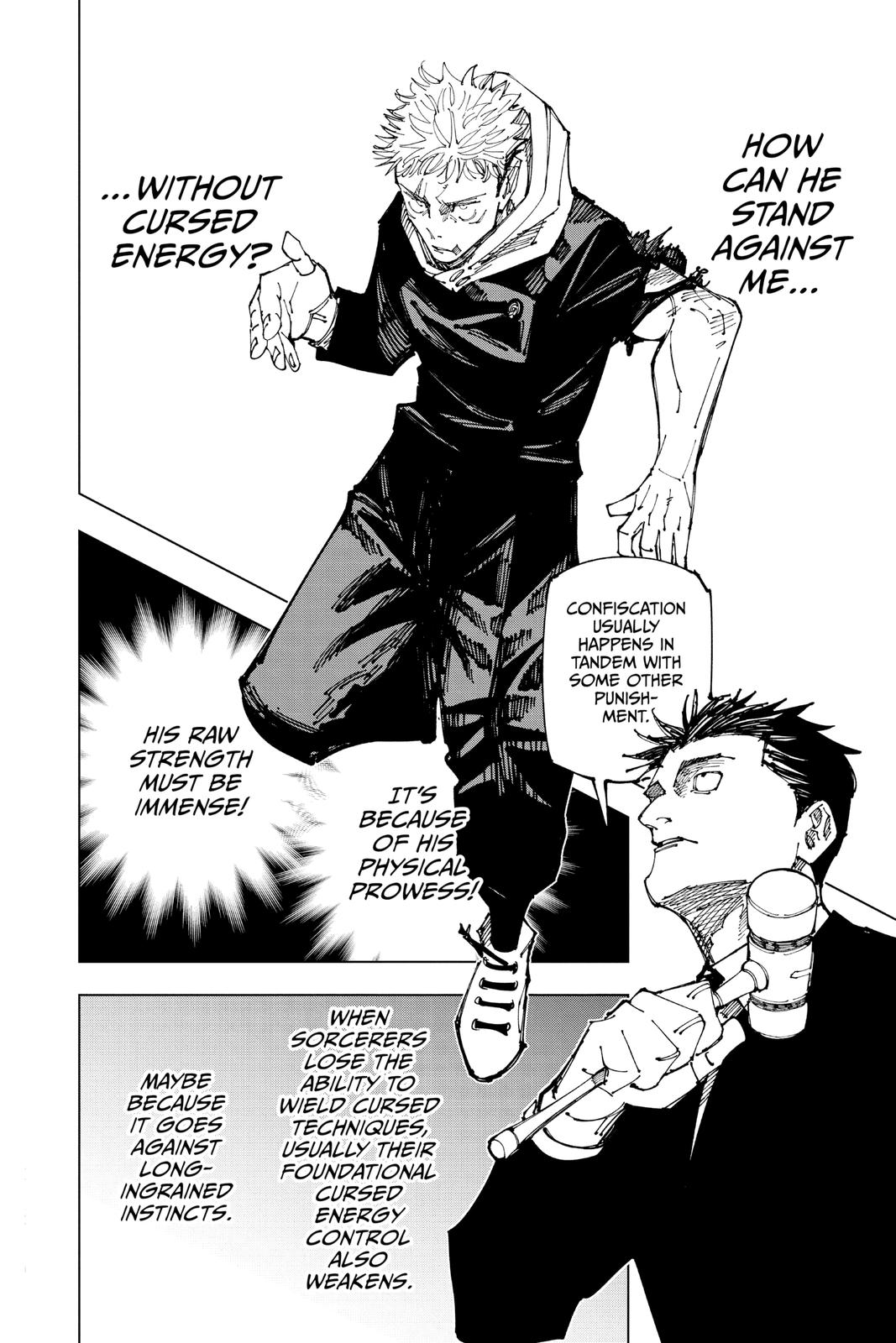 Jujutsu Kaisen Manga Chapter 165 page 6 - Tokyo No. 1 Colony, Part 5 scene