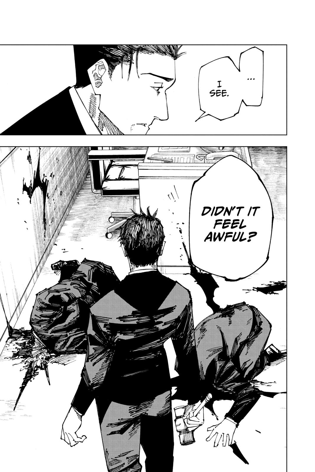 Jujutsu Kaisen Manga Chapter 166 page 19 - Tokyo No. 1 Colony, Part 6 scene