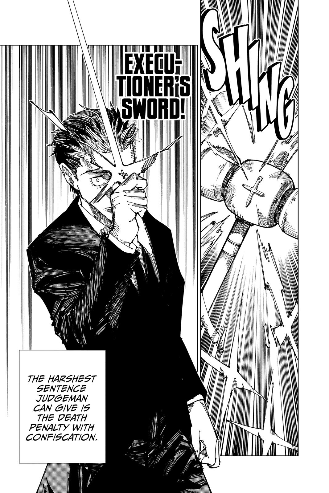 Jujutsu Kaisen Manga Chapter 166 page 3 - Tokyo No. 1 Colony, Part 6 scene