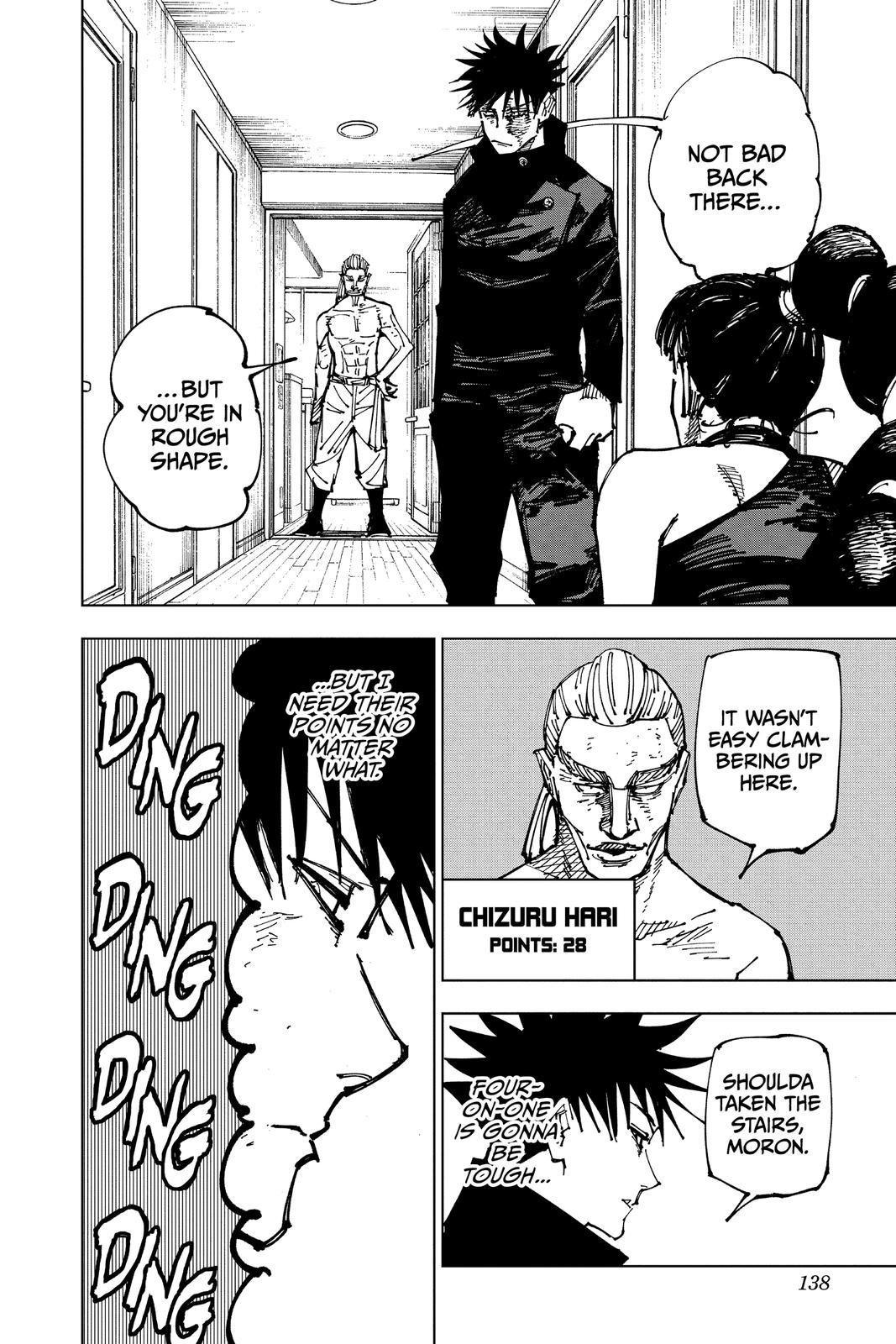 Jujutsu Kaisen Manga Chapter 168 page 12 - Tokyo No. 1 Colony, Part 8 scene