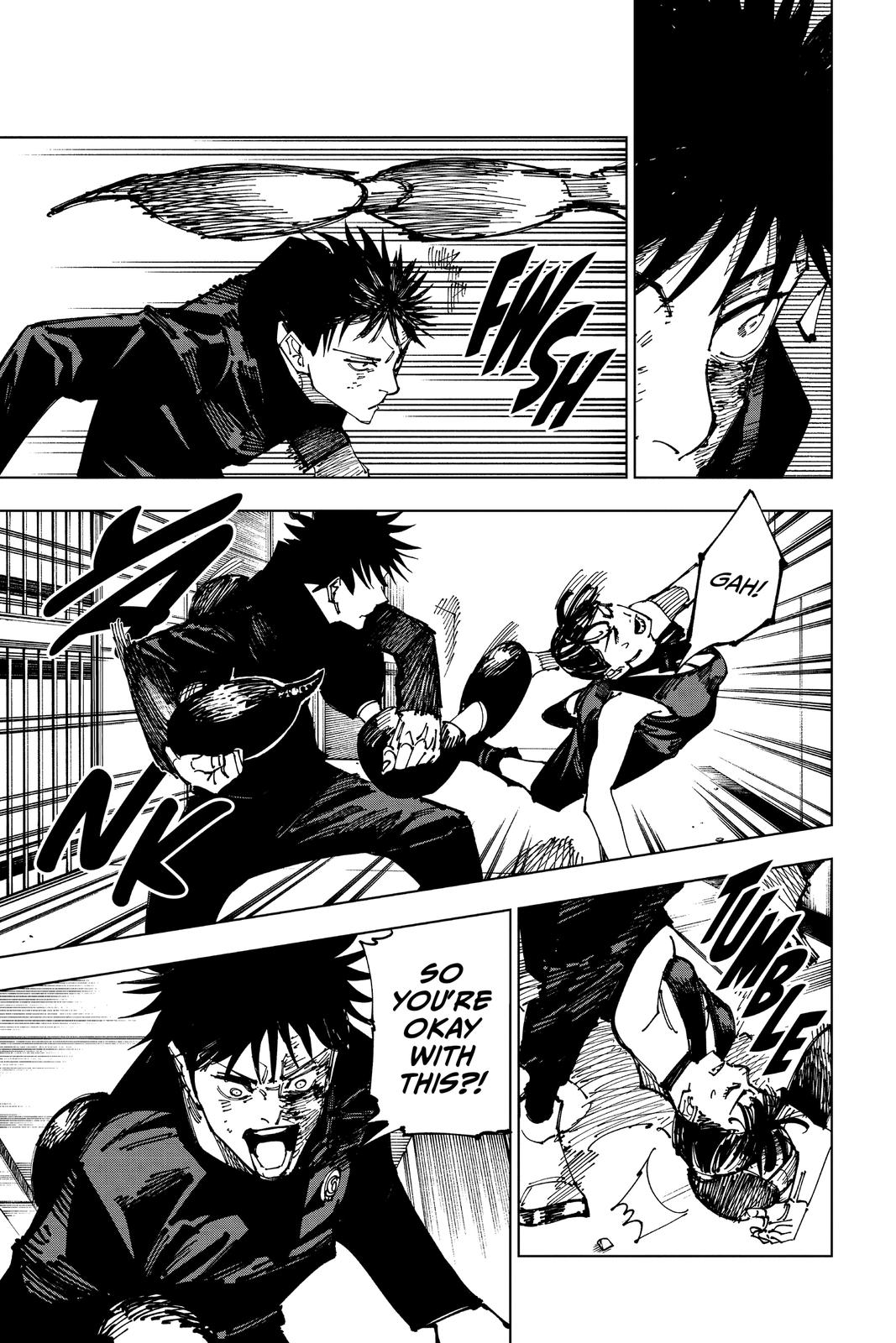 Jujutsu Kaisen Manga Chapter 168 page 5 - Tokyo No. 1 Colony, Part 8 scene