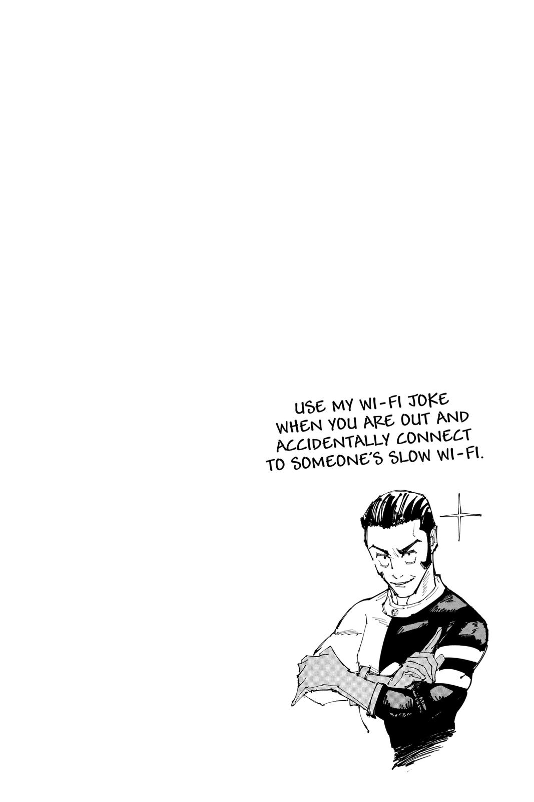 Jujutsu Kaisen Manga Chapter 169 page 19 - Tokyo No. 1 Colony, Part 9 scene