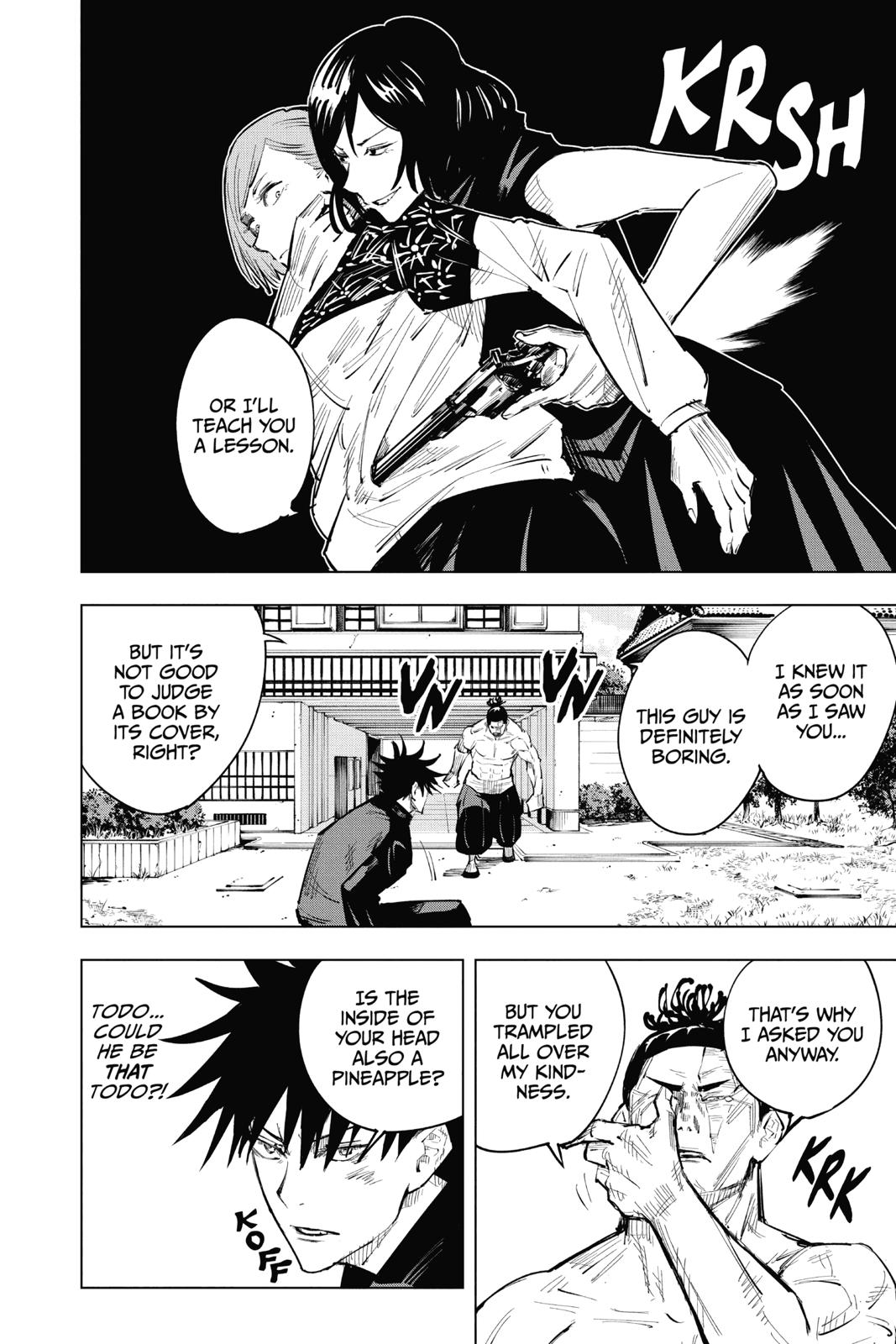 Jujutsu Kaisen Manga Chapter 17 page 14 - Boredom scene