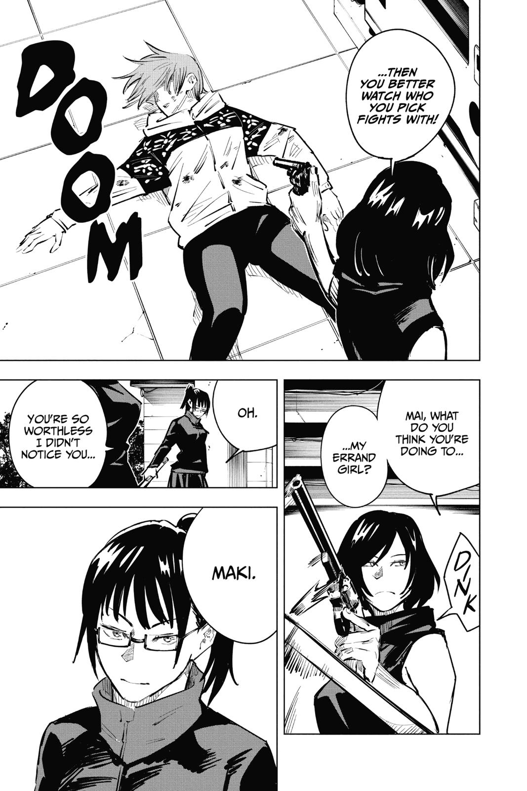 Jujutsu Kaisen Manga Chapter 17 page 25 - Boredom scene