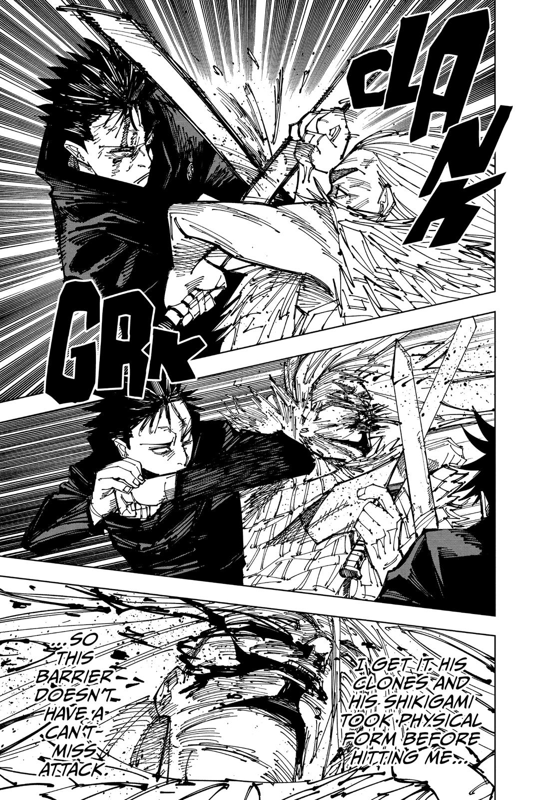 Jujutsu Kaisen Manga Chapter 171 page 11 - Tokyo No. 1 Colony, Part 11 scene