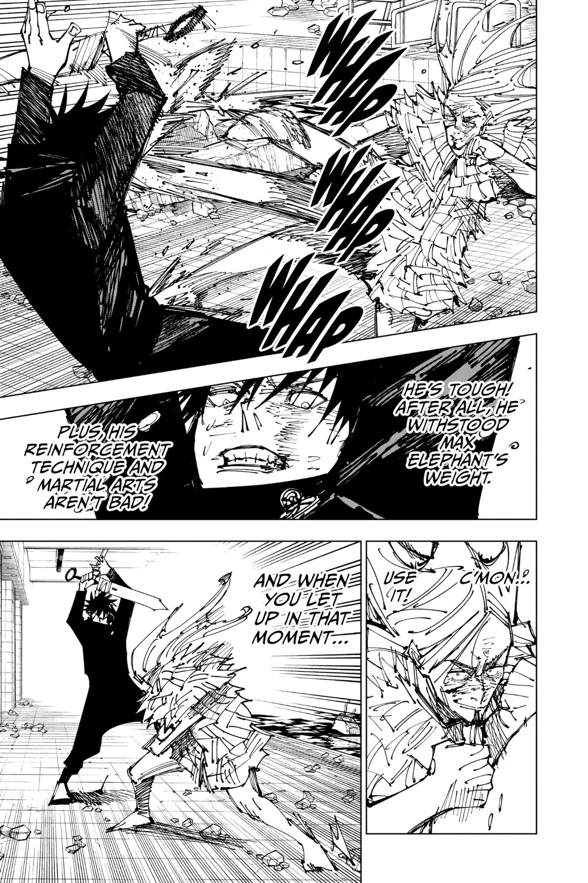Jujutsu Kaisen Manga Chapter 172 page 22 - Tokyo No. 1 Colony, Part 12 scene