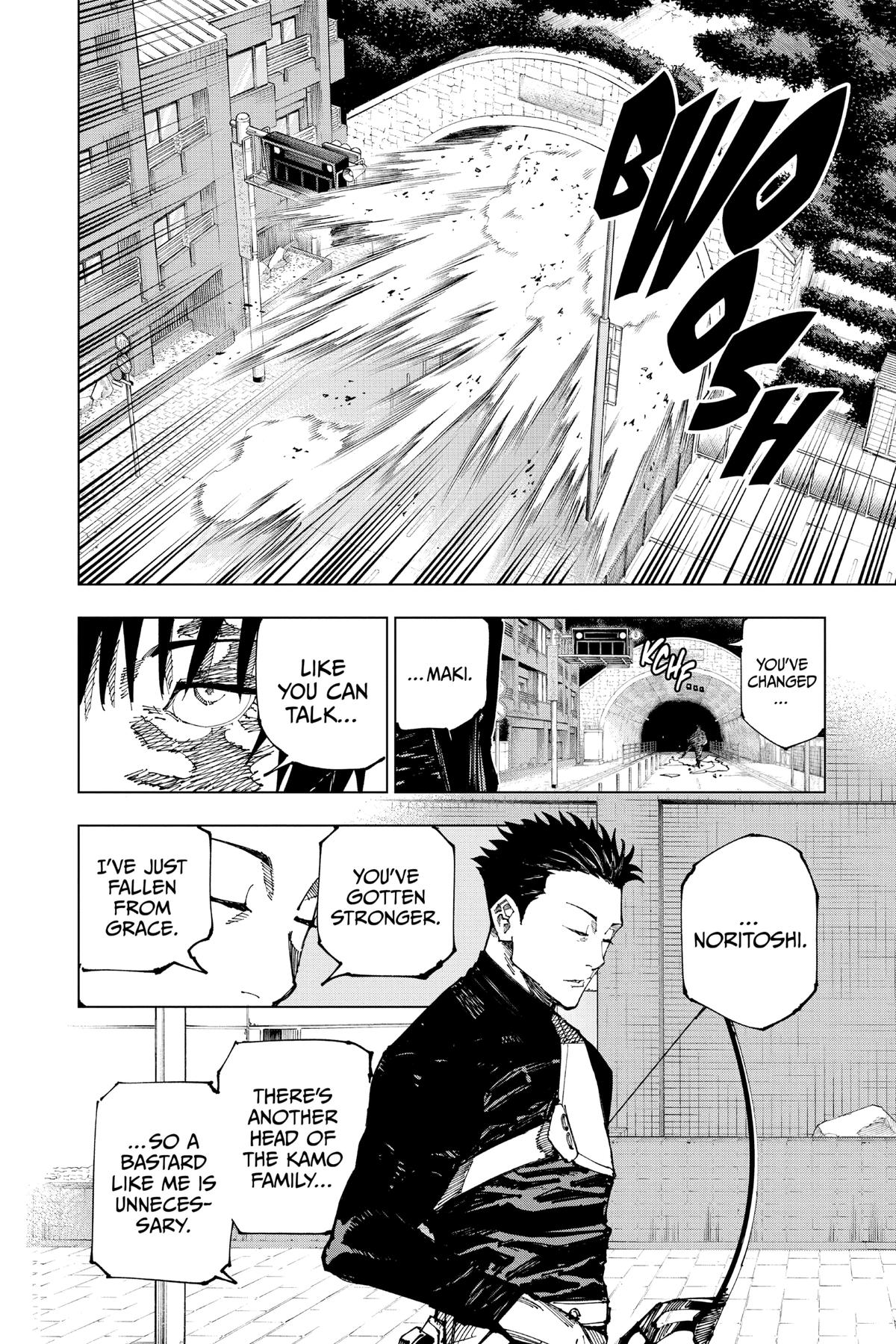 Jujutsu Kaisen Manga Chapter 190 page 15 - Tokyo No. 2 Colony, Part 9 scene