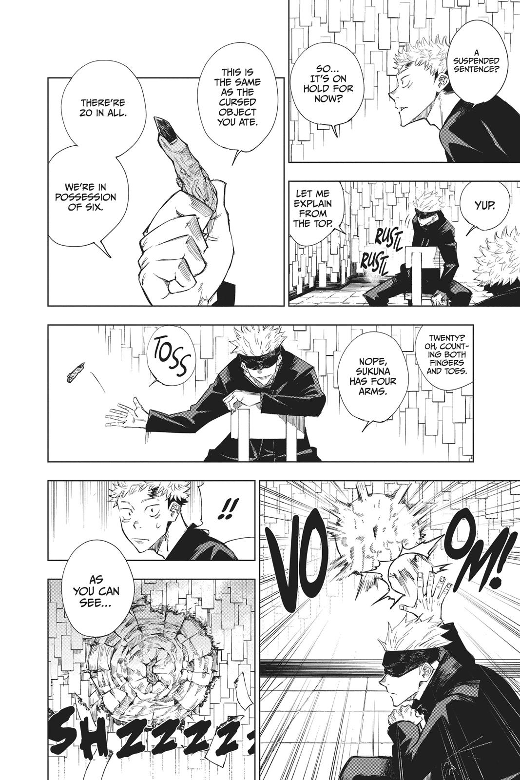 Jujutsu Kaisen Manga Chapter 2 page 14 - Secret Execution scene