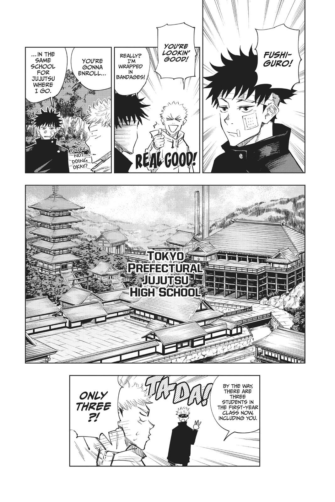 Jujutsu Kaisen Manga Chapter 2 page 25 - Secret Execution scene