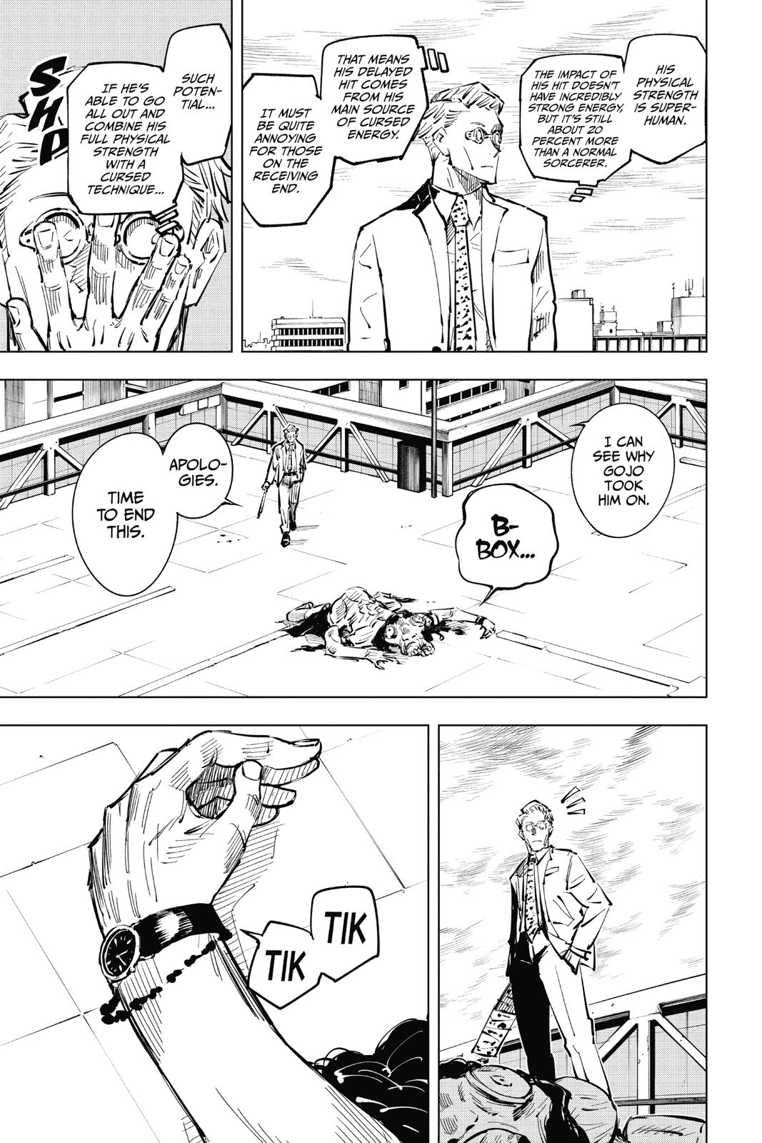 Jujutsu Kaisen Manga Chapter 20 page 9 - Young Fish and Reverse Punishment, Part 2 scene