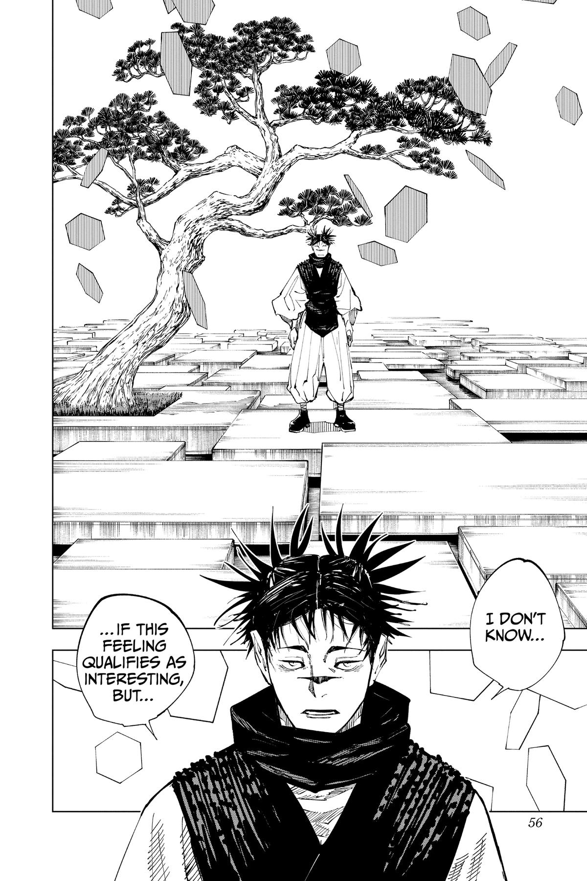 Jujutsu Kaisen Manga Chapter 202 page 9 - Blood and Oil scene