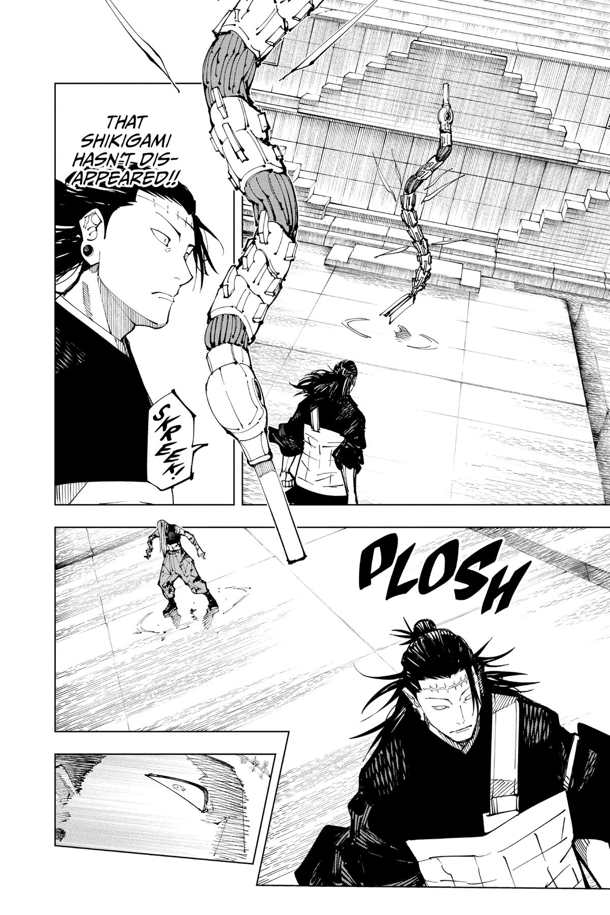 Jujutsu Kaisen Manga Chapter 206 page 14 - Stars and Oil, Part 2 scene