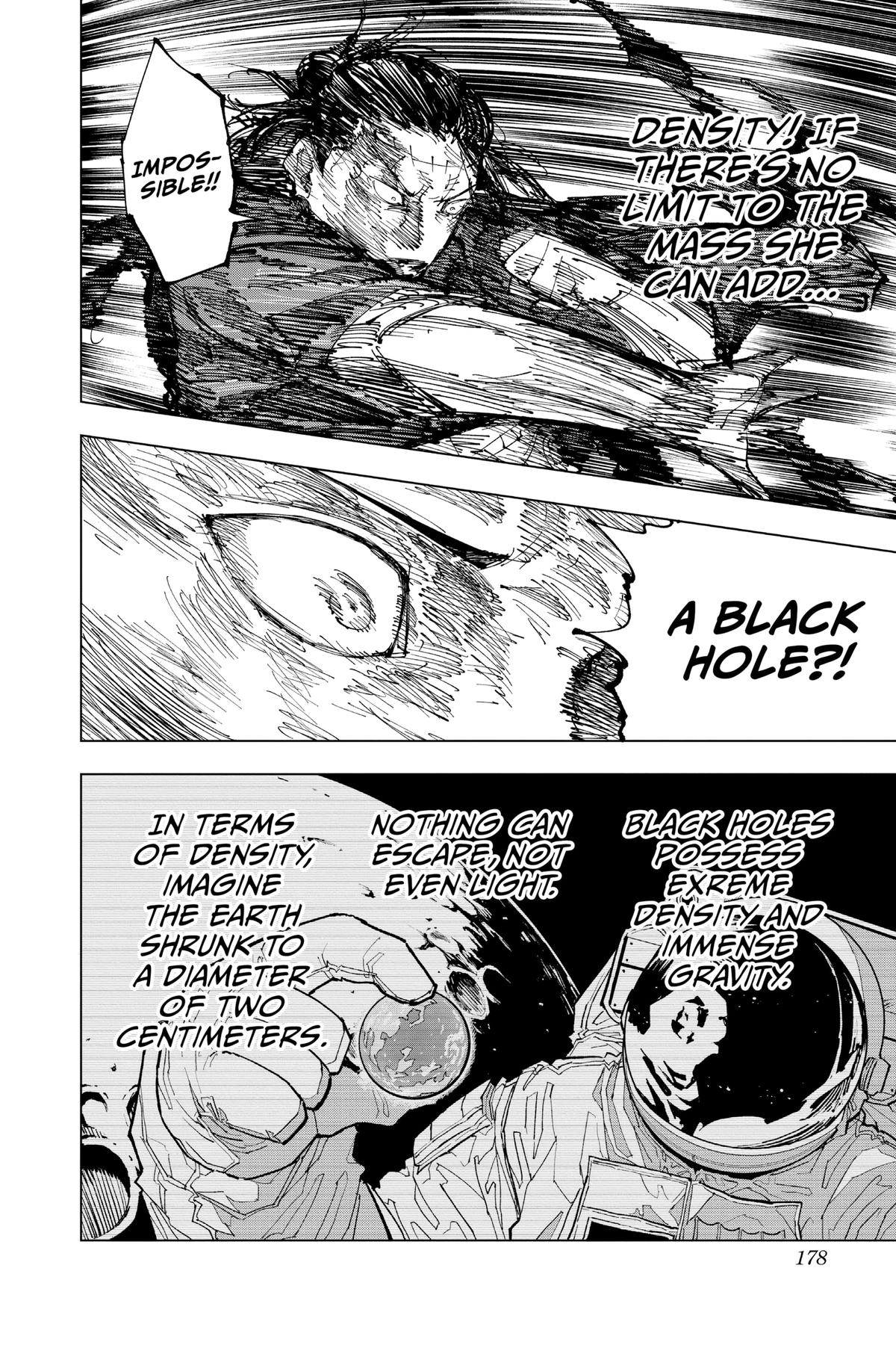 Jujutsu Kaisen Manga Chapter 208 page 12 - Stars and Oil, Part 4 scene