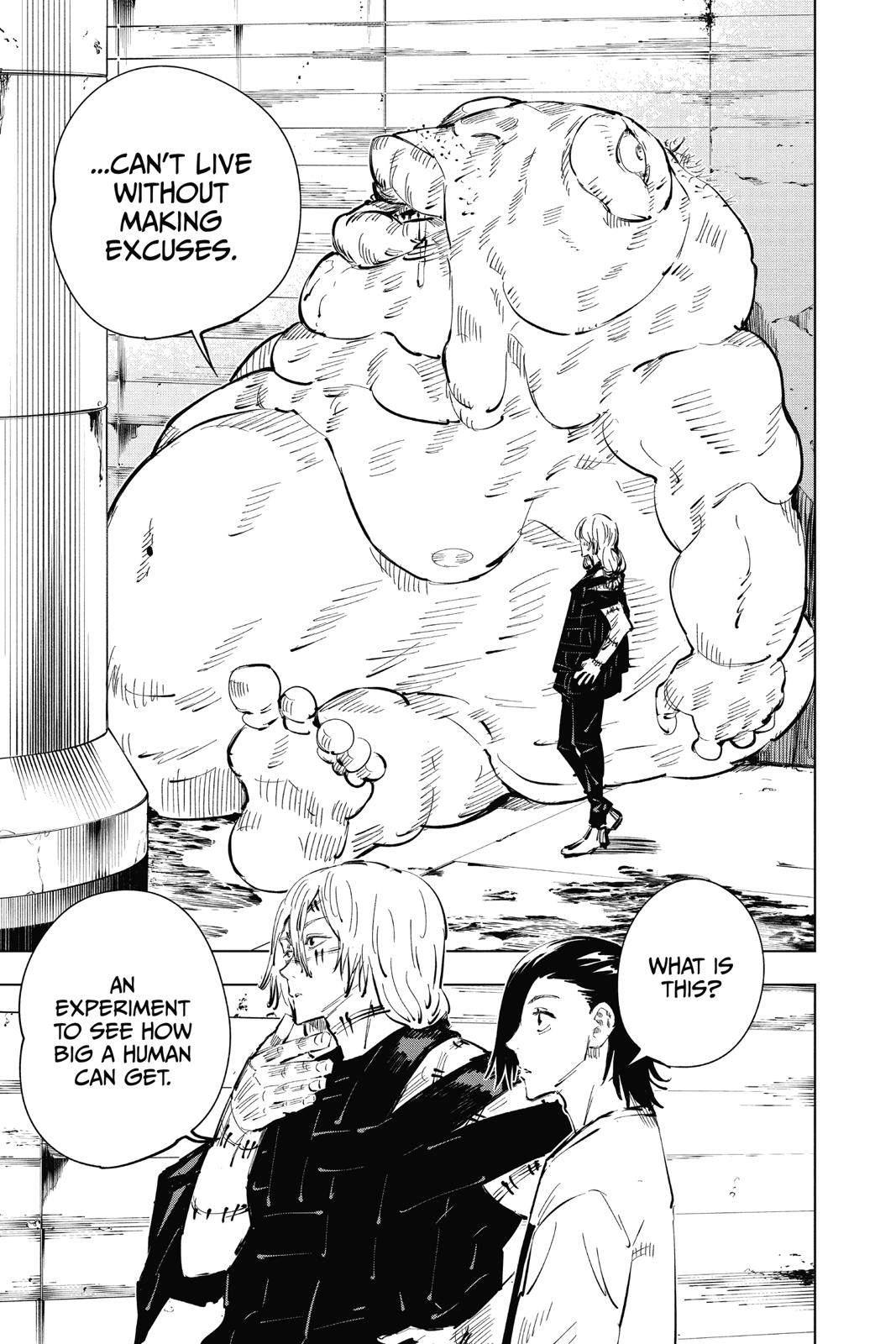Jujutsu Kaisen Manga Chapter 21 page 3 - Young Fish and Reverse Punishment, Part 3 scene