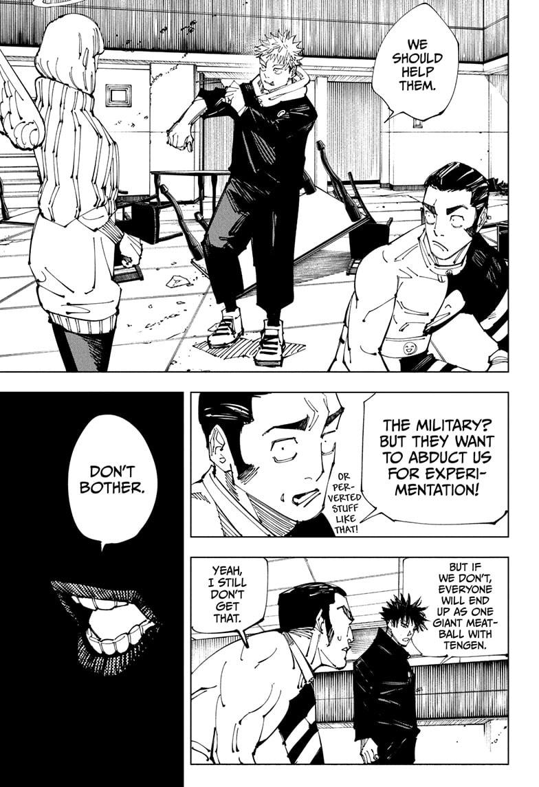 Jujutsu Kaisen Manga Chapter 210 page 5 - Offering to the Unknown, Part 2 scene
