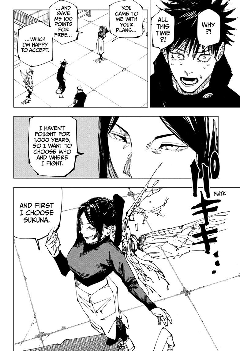 Jujutsu Kaisen Manga Chapter 212 page 9 - The Ripening, Part 2 scene