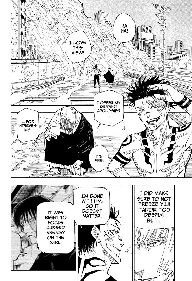 Jujutsu Kaisen Manga Chapter 215 page 16 - Fearsome Womb, Part 7 scene